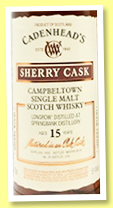 Longrow 15 yo 2002/2018 (51.4%, Cadenhead, Sherry Cask, 276 bottles) Longrow 15 yo 2002/2018 (51.4%, Cadenhead, Sherry Cask, 276 bottles)
