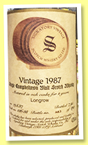 Longrow 8 yo 1987/1995 (43%, Signatory Vintage, cask #136-38, 890 bottles) Longrow 8 yo 1987/1995 (43%, Signatory Vintage, cask #136-38, 890 bottles)