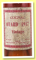 Otard 1917 (68°proof, Threlfalls Liverpool, UK, 1960s) Otard 1917 (68°proof, Threlfalls Liverpool, UK, 1960s)