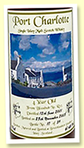 Port Charlotte 4 yo 2001/2005 (61.4%, OB / Private bottling, bloodtub sherry cask, 39 bottles) Port Charlotte 4 yo 2001/2005 (61.4%, OB / Private bottling, bloodtub sherry cask, 39 bottles)