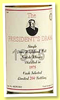 President’s Dram 1975 (58.7%, Rotary Club International, 204 bottles, +/-1995) President’s Dram 1975 (58.7%, Rotary Club International, 204 bottles, +/-1995)