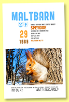 Speyside 29 yo 1989/2018 (49.1%, Maltbarn, bourbon barrel, 133 bottles)