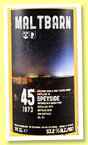 Speyside 45 yo 1973/2018 (53.2%, Maltbarn, sherry, 299 bottles)