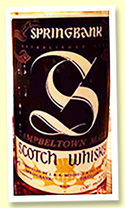 Springbank 12yo (100 proof / 57.1%, OB for Samaroli, early 1980s, 2400 bottles) Springbank 12yo (100 proof / 57.1%, OB for Samaroli, early 1980s, 2400 bottles)
