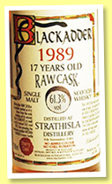 Strathisla 1989/2002 (61.3%, Blackadder, Raw Cask, sherry oak, cask #9411, 278 bottles) Strathisla 1989/2002 (61.3%, Blackadder, Raw Cask, sherry oak, cask #9411, 278 bottles)