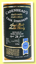 Ardbeg 24 yo 1993/2018 (54.6%, Cadenhead, Authentic Collection, bourbon hogshead, 138 bottles) Ardbeg 24 yo 1993/2018 (54.6%, Cadenhead, Authentic Collection, bourbon hogshead, 138 bottles)