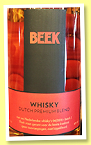 Beek ‘batch 2’ (43%, OB, blend, Netherlands, 2018) Beek ‘batch 2’ (43%, OB, blend, Netherlands, 2018)