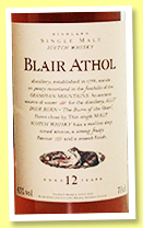Blair Athol 12 yo (43%, Flora & Fauna, +/-2017) Blair Athol 12 yo (43%, Flora & Fauna, +/-2017)