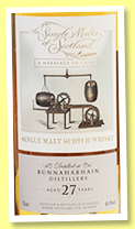 Bunnahabhain 27 yo (48.4%, The Single Malts of Scotland, Marriage, 2018) Bunnahabhain 27 yo (48.4%, The Single Malts of Scotland, Marriage, 2018)