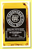 Bunnahabhain 28 yo 1989/2018 (43.8%, Cadenhead, Small Batch, two hogsheads, 432 bottles) Bunnahabhain 28 yo 1989/2018 (43.8%, Cadenhead, Small Batch, two hogsheads, 432 bottles)