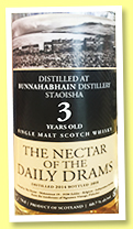 Bunnahabhain 3 yo 2014/2018 ‘Staoisha’ (60.7%, The Nectar of the Daily Drams) Bunnahabhain 3 yo 2014/2018 ‘Staoisha’ (60.7%, The Nectar of the Daily Drams)