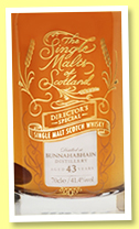 Bunnahabhain 43 yo 1975/2018 (41.4%, The Single Malts of Scotland, Director’s Special, refill hogshead, 341 bottles) Bunnahabhain 43 yo 1975/2018 (41.4%, The Single Malts of Scotland, Director’s Special, refill hogshead, 341 bottles)
