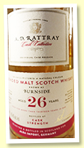Burnside 26 yo 1991/2018 (45.4%, A.D. Rattray, cask #7379, bourbon barrel) Burnside 26 yo 1991/2018 (45.4%, A.D. Rattray, cask #7379, bourbon barrel)