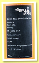 Caol Ila 29 yo 1990/2019 (48%, Whisky Nerds, refill oloroso, cask #13129, 192 bottles)
