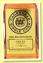 Caol Ila 34 yo 1984/2018 (57.6%, Cadenhead, Single Cask, bourbon hogshead, 162 bottles)