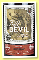 Caroni 20 yo 1998/2018 (64.8%, Hunter Laing, Kill Devil for The Whisky Barrel, Trinidad, 214 bottles) Caroni 20 yo 1998/2018 (64.8%, Hunter Laing, Kill Devil for The Whisky Barrel, Trinidad, 214 bottles)