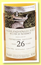 Clynelish 26 yo 1992/2019 (50.1%, Hidden Spirits, cask #CY9219, 193 bottles) Clynelish 26 yo 1992/2019 (50.1%, Hidden Spirits, cask #CY9219, 193 bottles)