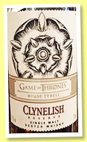 Clyne(cough)lish (cough) Reserve ‘Game Of (cough) Thrones’ (51.2%, OB (cough), 2019) Clyne(cough)lish (cough) Reserve ‘Game Of (cough) Thrones’ (51.2%, OB (cough), 2019)