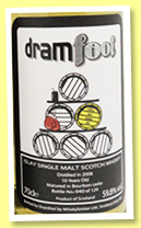 Cola Ali Three 10 yo 2008/2019 (59.8%, Dramfool, bourbon, 129 bottles) 