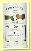 Cooley 11 yo 1992/2019 (49.5%, Cadenhead, World Whiskies, barrel, 162 bottles) Cooley 11 yo 1992/2019 (49.5%, Cadenhead, World Whiskies, barrel, 162 bottles)