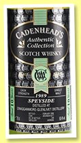 Cragganmore-Glenlivet 10 yo 1989/2000 (60.4%, Cadenhead, Authentic Collection, bourbon butt, 348 bottles) Cragganmore-Glenlivet 10 yo 1989/2000 (60.4%, Cadenhead, Authentic Collection, bourbon butt, 348 bottles)
