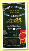 Deanston 10 yo 2008/2018 (53.6%, Cadenhead, Authentic Collection, hogshead, 270 bottles) Deanston 10 yo 2008/2018 (53.6%, Cadenhead, Authentic Collection, hogshead, 270 bottles)