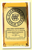 Glen Grant 25 yo 1992/2018 (50.4%, Cadenhead’s Single Cask, bourbon barrel, 144 bottles) Glen Grant 25 yo 1992/2018 (50.4%, Cadenhead’s Single Cask, bourbon barrel, 144 bottles)