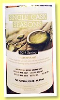 Glen Spey 2007/2019 (49.8%, Single Cask Seasons, refill sherry butt, cask #802147, 549 bottles)