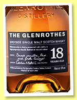 Glenrothes 18 yo (43%, OB, +/-2018) Glenrothes 18 yo (43%, OB, +/-2018)