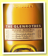 Glenrothes ‘Manse Reserve’ (43%, OB, +/-2015?) Glenrothes ‘Manse Reserve’ (43%, OB, +/-2015?)