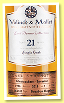 Glentauchers 21 yo 1996/2018 (46.7%, Valinch & Mallet, bourbon hogshead, cask #18-2101, 152 bottles) Glentauchers 21 yo 1996/2018 (46.7%, Valinch & Mallet, bourbon hogshead, cask #18-2101, 152 bottles)