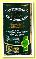 Glentauchers-Glenlivet 26 yo 1990/2017 (51.6%, Cadenhead, Authentic Collection, bourbon barrel, 108 bottles) Glentauchers-Glenlivet 26 yo 1990/2017 (51.6%, Cadenhead, Authentic Collection, bourbon barrel, 108 bottles)