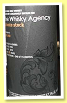 Irish Single Malt 28 yo 1990/2019 (47.3%, The Whisky Agency, Private Stock, barrel) Irish Single Malt 28 yo 1990/2019 (47.3%, The Whisky Agency, Private Stock, barrel)