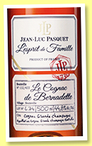 Jean-Luc Pasquet 1974 ‘Le Cognac de Bernadette’ (44.8%, OB, Grande Champagne, lot #L74, 433 bottles, +/-2017?) Jean-Luc Pasquet 1974 ‘Le Cognac de Bernadette’ (44.8%, OB, Grande Champagne, lot #L74, 433 bottles, +/-2017?)