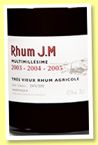 Rhum J.M ‘Multimillésime 2003-2004-2005’ (42.5%, OB, Martinique, agricole, 13,000 bottles, +/-2016?) Rhum J.M ‘Multimillésime 2003-2004-2005’ (42.5%, OB, Martinique, agricole, 13,000 bottles, +/-2016?)