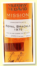 Royal Brackla 27yo 1975/2002 (46%, Murray McDavid ‘Mission I’, 600 bottles) Royal Brackla 27yo 1975/2002 (46%, Murray McDavid ‘Mission I’, 600 bottles)