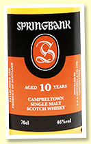 Springbank 10 yo (46%, OB, -/+ 2018) Springbank 10 yo (46%, OB, -/+ 2018)