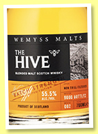 The Hive ‘Batch Strength’ (55.5%, Wemyss Malts, batch #2, 9000 bottles, +/-2019) 