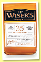 J.P. Wiser’s 35 yo (50%, OB, Northern Border Collection, Canadian, 2017) J.P. Wiser’s 35 yo (50%, OB, Northern Border Collection, Canadian, 2017)