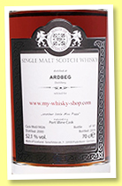 Ardbeg 2000/2019 (52.1%, Malts of Scotland, cask #MoS19026, 97 bottles) Ardbeg 2000/2019 (52.1%, Malts of Scotland, cask #MoS19026, 97 bottles)