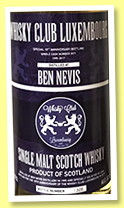 Ben Nevis 1995/2017 (52%, Whisky Club Luxemburg, cask #0571, 329 bottles) Ben Nevis 1995/2017 (52%, Whisky Club Luxemburg, cask #0571, 329 bottles)