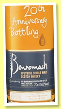 Benromach 1998/2018 ‘20th Anniversary’ (53.2%, OB, 3000 bottles) Benromach 1998/2018 ‘20th Anniversary’ (53.2%, OB, 3000 bottles)
