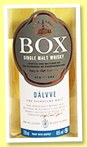 Box ‘Dálvve batch 04’ (46%, OB, Sweden, 1st fill Bourbon, 2018) Box ‘Dálvve batch 04’ (46%, OB, Sweden, 1st fill Bourbon, 2018)