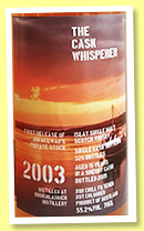 Bruichladdich 15 yo 2003/2019 (55.2%, The Cask Whisperer, sherry cask, 326 bottles) Bruichladdich 15 yo 2003/2019 (55.2%, The Cask Whisperer, sherry cask, 326 bottles)