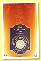 Clynelish 23 yo 1995/2019 (55.4%, Signatory Vintage for the Whisky Exchange’s 20th Anniversary, refill sherry butt, cask #11252, 550 bottles)
