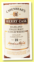 Dalmore 18 yo 2001/2019 (51.8%, Cadenhead, Sherry Cask, 246 bottles) Dalmore 18 yo 2001/2019 (51.8%, Cadenhead, Sherry Cask, 246 bottles)