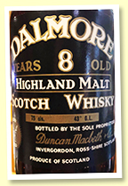 Dalmore 8 yo (43%, OB, 1960s) Dalmore 8 yo (43%, OB, 1960s)