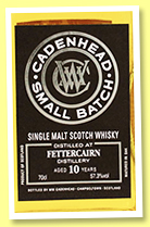 Fettercairn 10 yo 2009/2019 (57.3%, Cadenhead, Small Batch, bourbon hogsheads, 516 bottles) Fettercairn 10 yo 2009/2019 (57.3%, Cadenhead, Small Batch, bourbon hogsheads, 516 bottles)