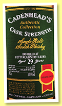 Fettercairn 29 yo 1988/2018 (54.9%, Cadenhead, Authentic Collection, hogshead, 252 bottles) Fettercairn 29 yo 1988/2018 (54.9%, Cadenhead, Authentic Collection, hogshead, 252 bottles)