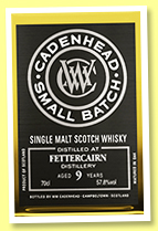 Fettercairn 9 yo 2008/2018 (57.8%, Cadenhead, Small Batch, hogsheads, 564 bottles) Fettercairn 9 yo 2008/2018 (57.8%, Cadenhead, Small Batch, hogsheads, 564 bottles)
